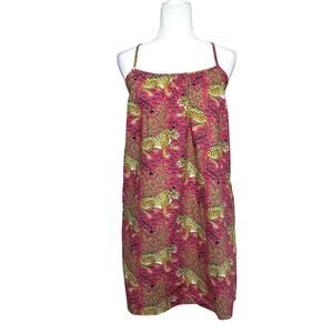 Printfresh Cami Nightgown in Bagheera Women's S Hot Pink Organic Cotton Dress